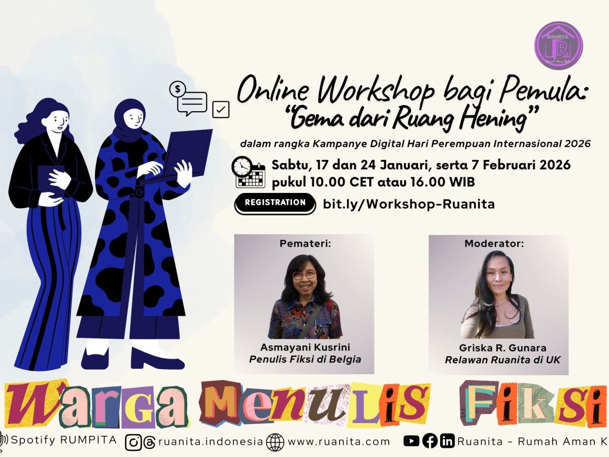 (SIARAN BERITA) Workshop Warga Menulis Fiksi: Setiap Orang Punya&nbsp;Cerita