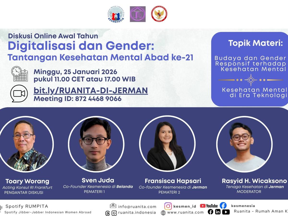 (SIARAN BERITA) Digitalisasi & Gender: Tantangan Kesehatan Mental di Abad&nbsp;ke-21