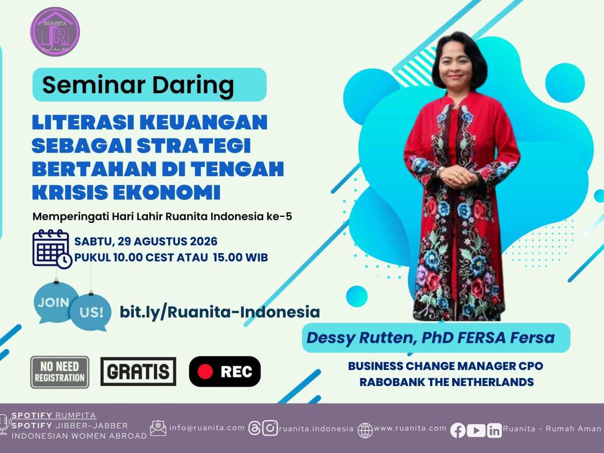 (SIARAN BERITA) Ruanita Indonesia Rayakan Hari Jadi ke-5 dengan Seminar Daring Literasi Finansial untuk Perkuat Ketahanan Ekonomi&nbsp;Masyarakat