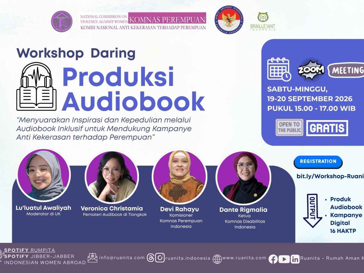 (SIARAN BERITA) Workshop Daring Produksi Audiobook  Dorong Kolaborasi untuk Literasi&nbsp;Inklusif