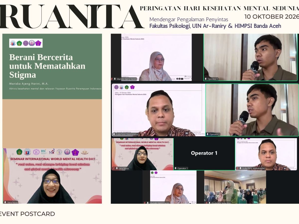 (GALERI FOTO) Peringatan Hari Kesehatan Mental Sedunia bersama Fakultas Psikologi UIN&nbsp;Ar-Raniry
